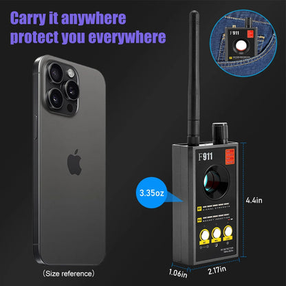 F911 Hidden Camera Detectors , Camera detector, Spy Detector, Bug and gps Detector, Security Camera finder, Infrared...