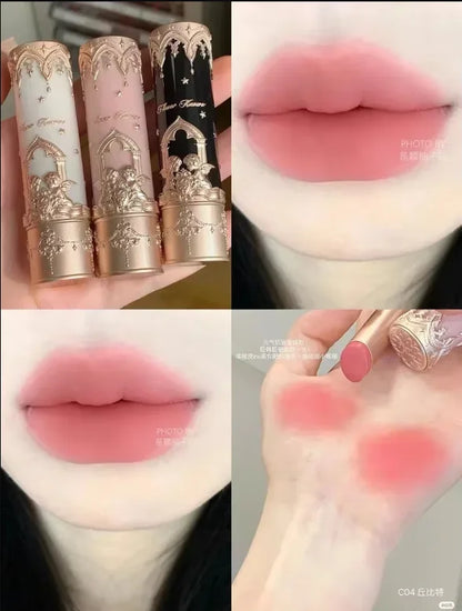 Flower Knows Little Angel Lip Mud Stick Velvet Matte Mist Lipstick Hidden Lip Pattern Hidden Lip Lines - Kimlud