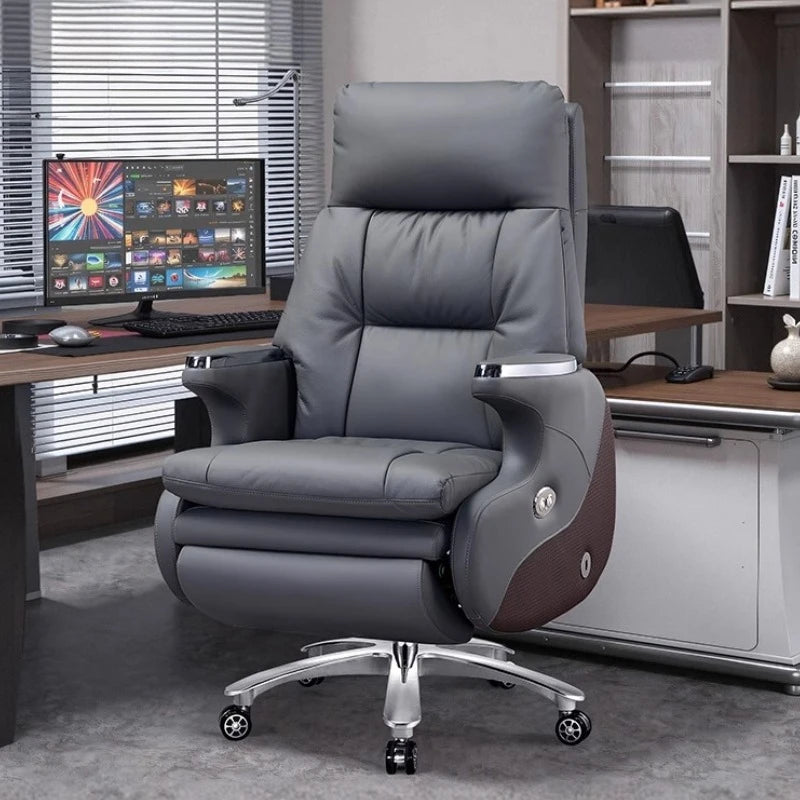 /Modern Office Chair Electric Massage Luxury Ergonomic Executive Footrest Boss Chair Comfortable Sillas De Oficina Furniture - Kimlud