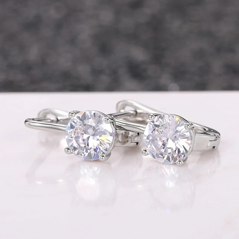 Huitan Creative Shape U Hoop Earrings for Women Daily Wearable Simple Stylish Girls Ear Accessories Wedding Statement...