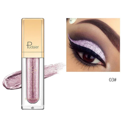 New Make Up Liquid Eyeshadow Waterproof Glitter Pigments Purple Gold Metalic Women Beauty Gel Eye Shadow Cream 18 Colors...