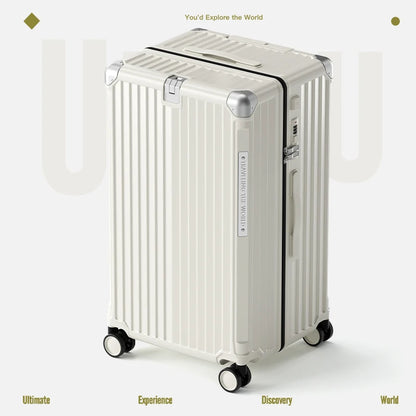 Multifunctional Suitcase Large Capacity 30inch Thickened Sturdy Aluminum Frame Travel Suitcase Trolley Case Extra Large...