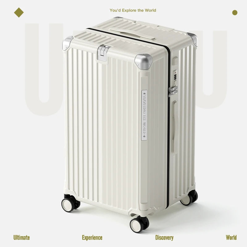 Multifunctional Suitcase Large Capacity 30inch Thickened Sturdy Aluminum Frame Travel Suitcase Trolley Case Extra Large...