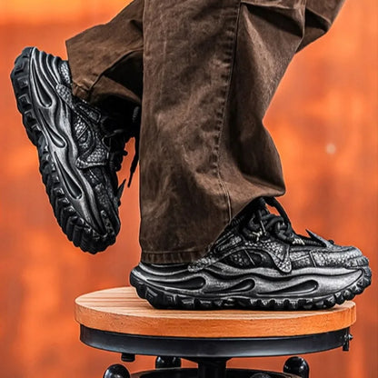 2026 Casual Men's Platform Sneakers Fashion Thick-soled Man's Shoes Designer High-end Cushioning Jogging Shoes Zapatillas Hombre