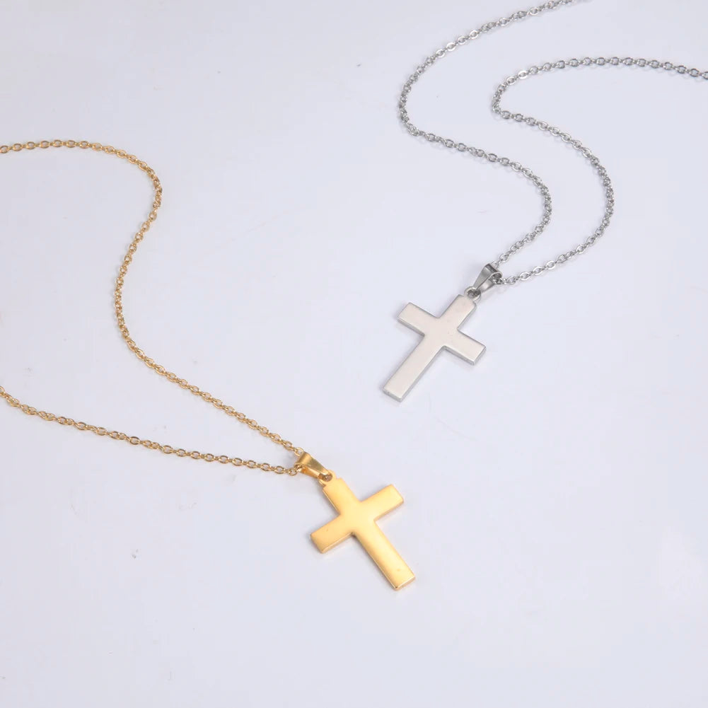 Amaxer Stainless Steel Cross Pendant Choker Necklace For Women Church Dainty Collar Religious Jewelry Gift | Kimlud...