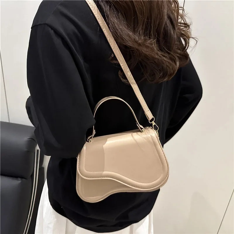 Vintage PU Leather Crossbody Bags for Women Fashion Female Shoulder Tote Phone Square High Quality Designer Design Handbags
