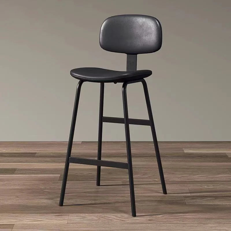 Industrial Style High Stool Soft Bag Relax Wrought Iron Simple Modern Bar Stools Italian Design Taburetes De Bar Bar...