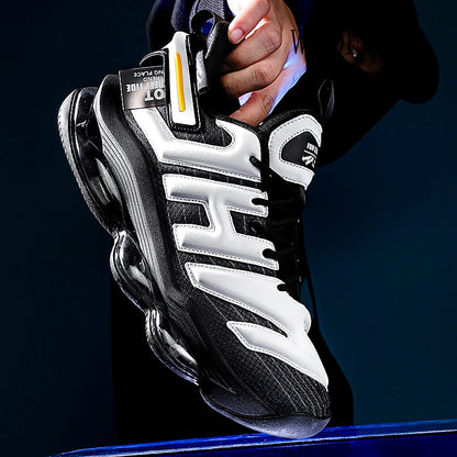 Chunky Sneakers Plus Size 45 Mens Designer Air Cushioned Basketball Shoes Fashion Casual Leather Height Increased Platform Shoes