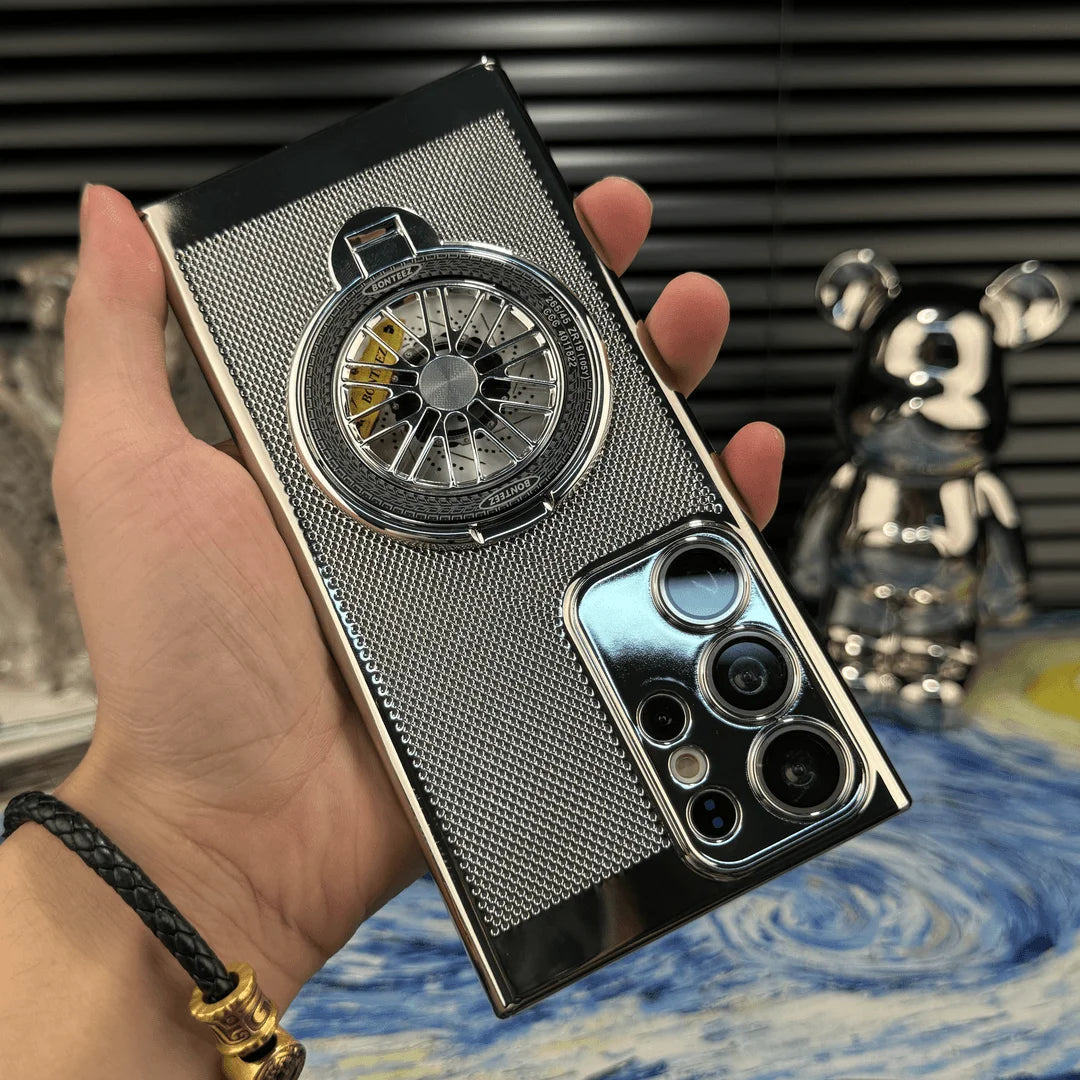 For Samsung Galaxy S24 S23 S22 S21Plus Case Hard PC With Ring Heat dissipation Protective Back Cover For Samsung S24 S23 Ultra - Kimlud