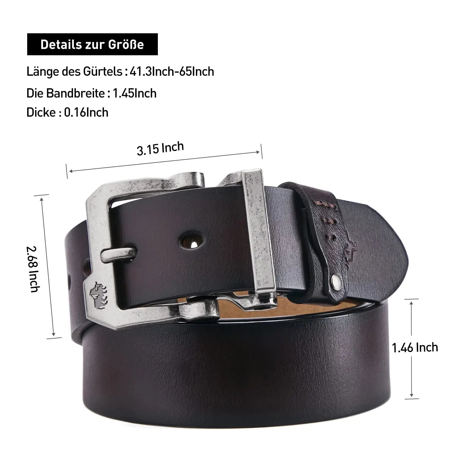 BISON DENIM Men Belts Male Business Leather Belt Mens Genuine Leather Strap Luxury Brand Pin Buckle Fancy Vintage Belt For Jeans - Kimlud