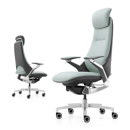 Computer Relaxing Office Chair Ergonomic Mobile Wheels Leather Office Chair Backrest Modern Sillas De Oficina Library...