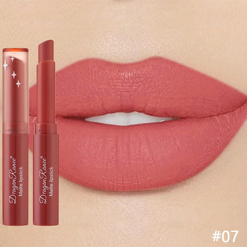 Nude Matte Lipstick Waterproof Nude Pink Lip Sticks Not Fading Sexy Red Velvet Lipsticks for Women Make Up Lasting Lip...