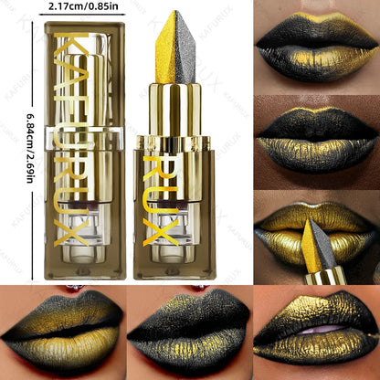 11 Color Two-tone Lipstick Purple Black Glitter Matte1pc Lipsticks Makeup Easy to use Lip Tint Makeup Gifts Red Black Cosmetics