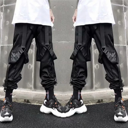 Harajuku Joggers Cargo Pants Men Fashion Casual Multi Pocket Streetwear techwear Men Women Sport Trousers Trending y2k Style - Kimlud