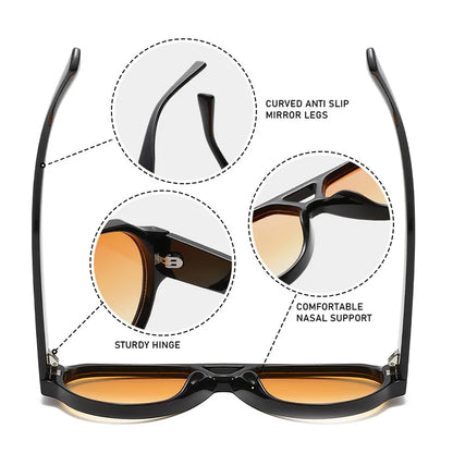 SO&EI Fashion Oversized Pilot Double Bridges Women Sunglasses Retro Rivets Men Red Green Shades UV400 Sun Glasses |...