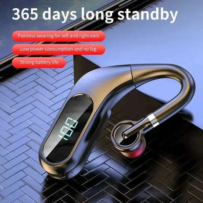 Bluetooth Headphones with Real-time Digital Display HD Sound Quality Durable Endurance with Painless Sports Headphones