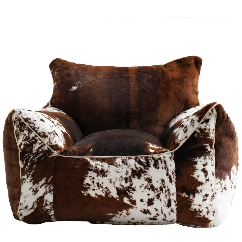 Minimalist Brown Lazy Bean Bag Sofa Designer Soft Modern Lazy Bean Bag Sofa Living Room Lounge Woonkamerbanken Furniture...