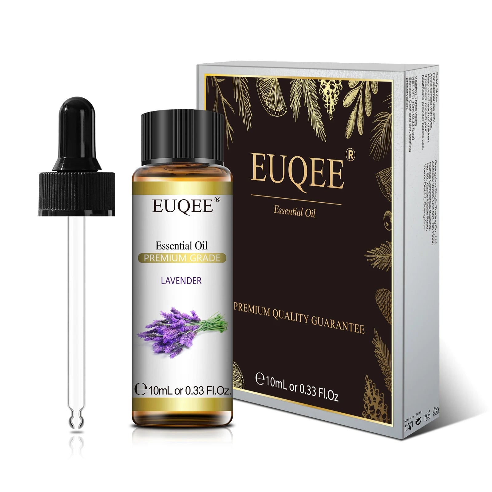 EUQEE 10ml Pure Essential Oil Peppermint Palo Santo Bergamot Eucalyptus Lavender Cinnamon Cedarwood Aromatherapy Essential Oils - Kimlud