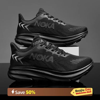 Marathon Carbon Plate Air Cushion Men Sports Running Shoes Breathable Lightweight Women's Comfortable Athletic Nonskid Sneakers - Kimlud