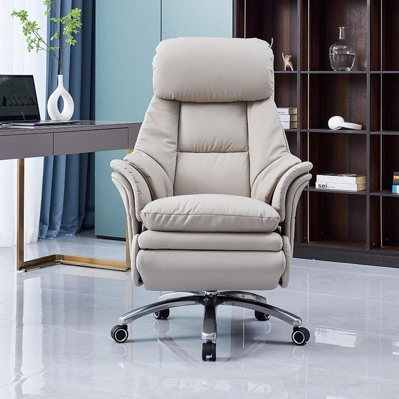 Chinese Factory Owner Executive Chair Modern Lift Design Rotating Function Comfortable Artificial Leather Computer Chair...