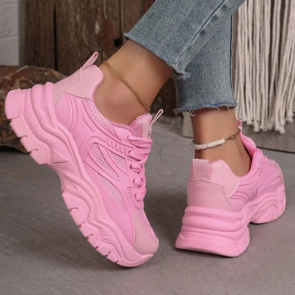 Women Sneakers 2024 New Fashion Chunky Sneakers Women Outdoor Tennis Platform Sports Shoes for Women Lightweight Designer Shoes - Kimlud