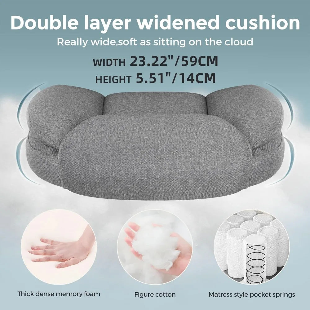 Executive Ergonomic Office Chair for Big and Tall, High Back Desk Chair with Padded Flip-up Armrests and Lumbar Support