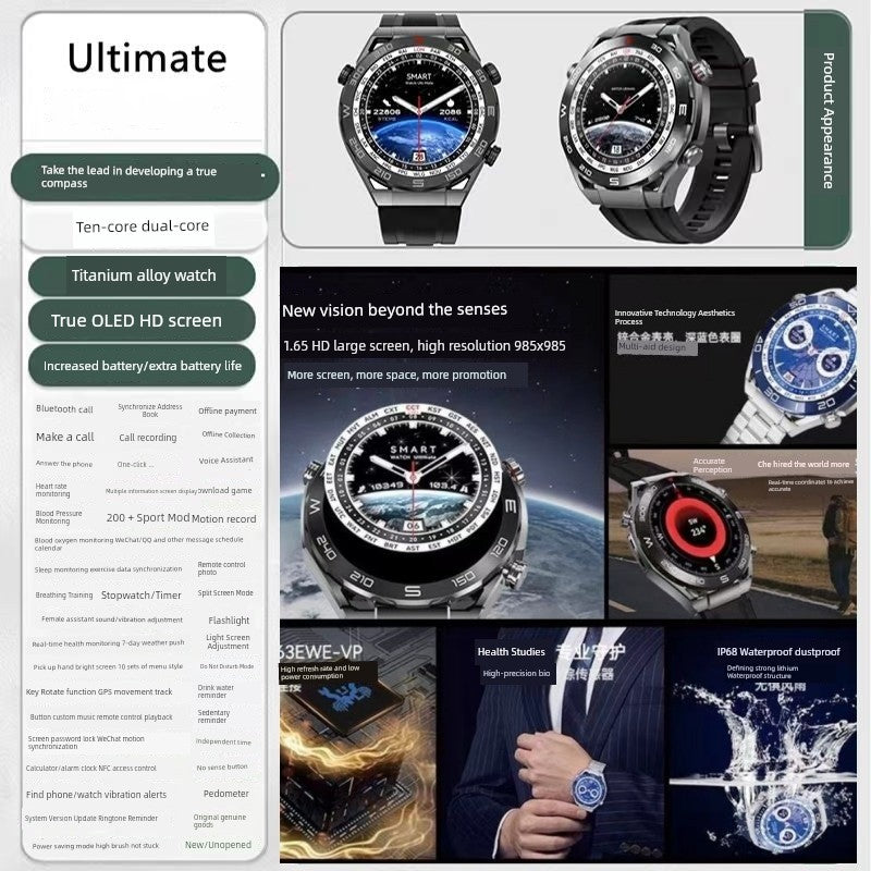 Smart Watch Smartwatch Mobile Phone Neutral Extraordinary Men Huaqiang North Official New Arrival Master Sports Bracelet