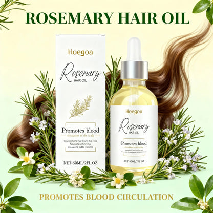 Rosemary Hair Oil 60ml Ginger Root Oil Scalp Treatment Hair Growth Frizz Control Shine Nourishing Split Ends Repair