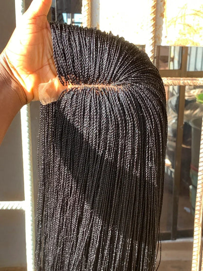 Micro Million Twist Braided Afro Wig Glueless Black Women Hair Extensions Twist Wig for Natural Hair