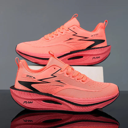 Men Sports Running Shoes Casual Marathon Breathable Lightweight Women's Comfortable Athletic Nonskid Walking Sneakers Outdoors