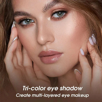 Tri-Color Eye Shadow, Matte Create Multi-Layered Eye Makeup