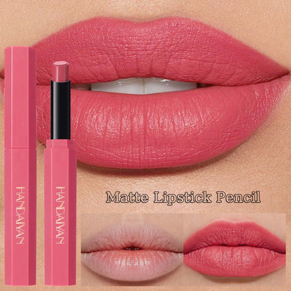 Red Matte Velvet Lipstick Waterproof Lasting Brown Lipstick Pencil Non Stick Cup Moisturize Lipstick Not Fading Sexy...