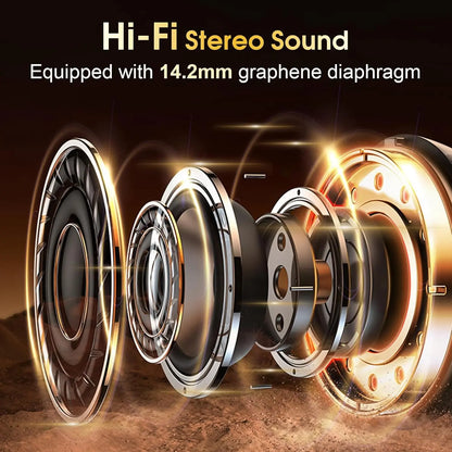 TWS Sports Earbuds Bluetooth 5.4 HIFI Bass Wireless Headphones LED Touch Hands-free Earphone Noise Cancelling Waterproof...