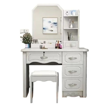 Modern Senior Vanity Table Beauty Classic Bedroom Makeup Vanity Table Storage Nordic tocador de maquillaje Home...