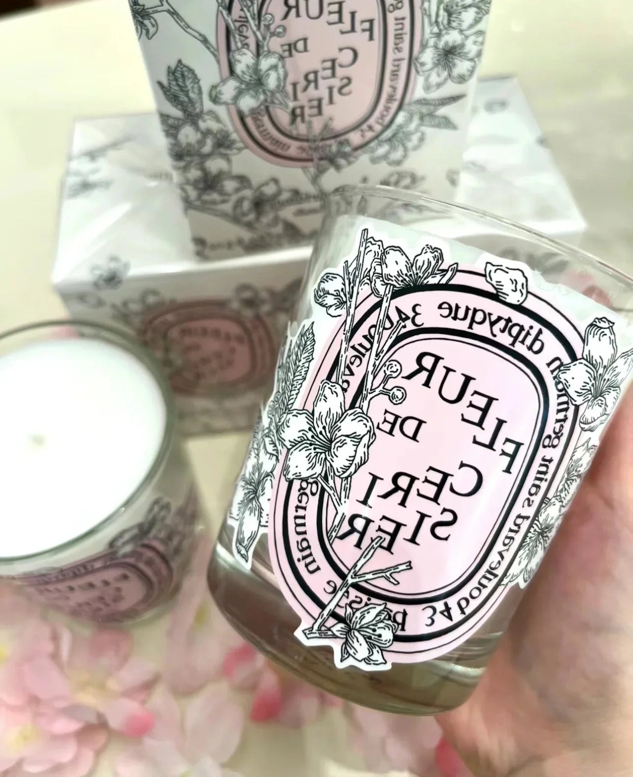 Romantic Limited Diptyques Candles Sakura Scented Fragrance Candle Light Gift High Quality Aromatherapy Perfume Aroma Home Decor