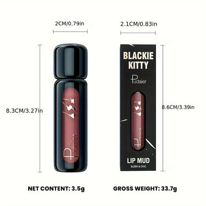 1pc Matte Velvet Lip Gloss, Highly Saturated Liquid Lip Mud, Non-Stick Long Lasting, All Skin Tones Compatible,Mother's Day Gift