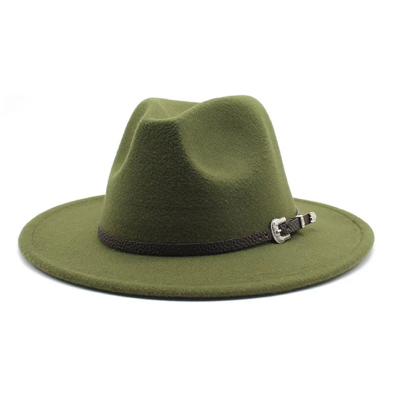 New British Style Felt Jazz Fedora Hat Panama Trilby Hats For Women Men Gentleman Wedding Party Hat