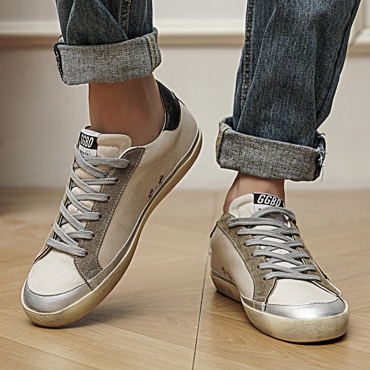 Comfortable Fashion Classic Spring Height-Increasing Two-Layer Cowhide Casual Couple Men's TrendSneakers35-45High-Quality Summer