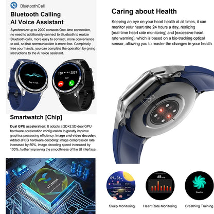 For OPPO Watch X High-End Business Watch Men 32Gb Memory Video Playback Smart Watch Sports Fitness Waterproof Bracelet 2025 New