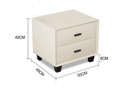 Pure White Nordic Style Oak Panel Queen Bed Frame Steel Frame Cama Modern Bed Queen Size Bed | Kimlud Luxury Bed