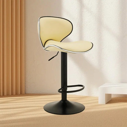 Aesthetic White Bar Stools Nordic Comfortable Bedroom Minimalist Bar Chairs Design Swivel Luxury Banqueta Lounge Suite Furniture