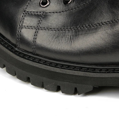 Durable Goodyear-Welted Motorcycle Rugged Heritage Boots Vintage Oil Genuine Leather  Punk For Men Cowhide High-Cut Shoes
