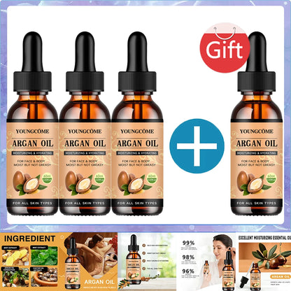Moroccan Argan Oil Hair Serum Lightweight Hair Oil Mist For Split Ends, Frizzy Hair And Flyaways, Hair Oil Repair- Gloss Shine - Kimlud