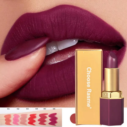 6-Color Matte Lipstick Set, Non-Fading, Non-Stick Cup Long-Lasting Velvet Finish, Smooth Matte Lip Color Waterproof Smudge-proof - Kimlud