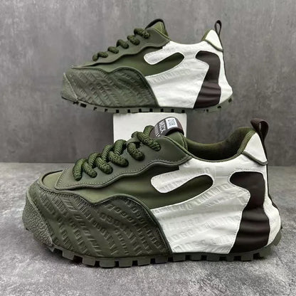 Fashion Men Shoes Casual Faux Leather Sneakers Brand Tenis Male Wedged Shoes Spring Summer Breathable Trainers Man Gym Run Shoes