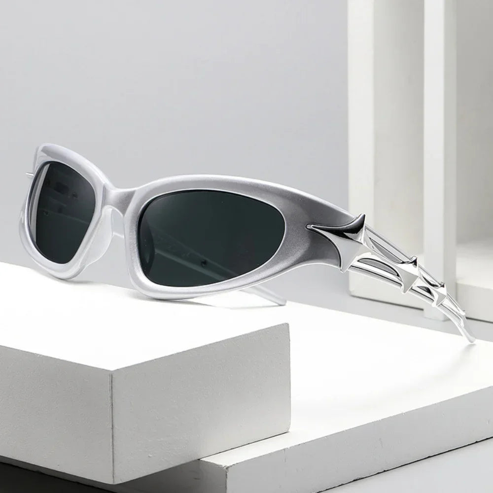 Y2k Fashion Punk Sports Sunglasses for Men Women Luxury Brand Designer Sun Glasses Men's Vintage Shades UV400 Goggle...