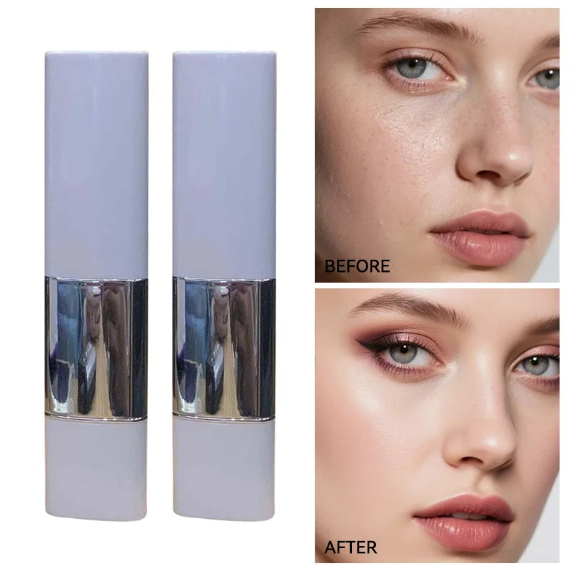Lazy foundation stick, moisturizing and natural concealer makeup,matte makeup base,rare beauty,Keep makeup and sweat