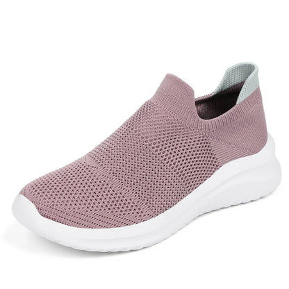 Men Shoes Sneakers Breathable Mesh Slip on Running Shoes Outdoor Non-Slip Couple Jogging Training Hiking Sports Shoes