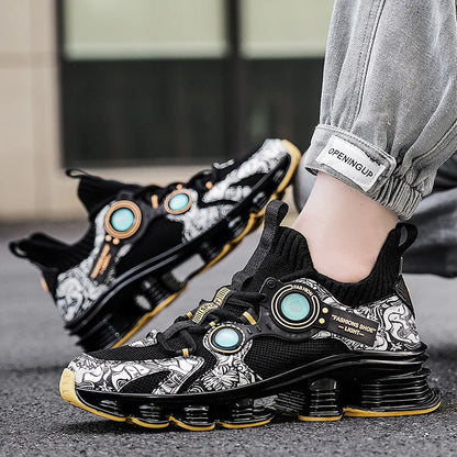 YRZL Men Sneakers Tenis Luxury Designer Shoes Mens High Quality Platform Sneakers Fashion Blade Loafers Running Shoes for Men