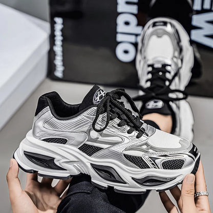 2026 New Thick - Soled Height - Increasing Men's Sneakers, Retro Style Mesh Breathable Versatile Casual Shoes